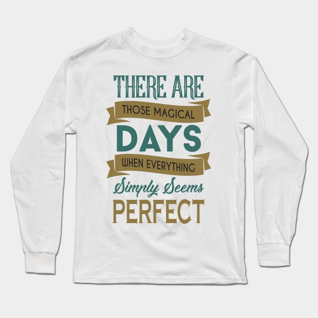 the simply perfect planner Long Sleeve T-Shirt by Pixel Poetry